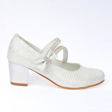 Kiko Kids 750 Çupra Günlük Kız Çocuk 4 Cm Topuklu Babet Ayakkabı