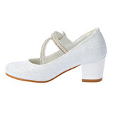 Kiko Kids 750 Simli Günlük Kız Çocuk 4 Cm Topuklu Babet Ayakkabı