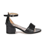 Kiko 769 Kum Simli Günlük Kız Çocuk 4 Cm Topuk Sandalet Ayakkabı