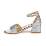 Kiko 769 Kum Simli Günlük Kız Çocuk 4 Cm Topuk Sandalet Ayakkabı