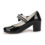 Kiko Kids 752 Rugan Günlük Kız Çocuk 4 Cm Topuklu Babet Ayakkabı