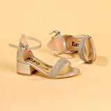 Kiko 761 Çatlak Günlük Kız Çocuk 3 Cm Topuk Sandalet Ayakkabı