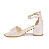 Kiko 769 Kum Simli Günlük Kız Çocuk 4 Cm Topuk Sandalet Ayakkabı