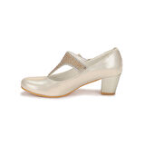 Kiko Kids 755 Vakko Günlük Kız Çocuk 4 Cm Topuklu Babet Ayakkabı