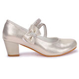 Kiko Kids 750 Vakko Günlük Kız Çocuk 4 Cm Topuklu Babet Ayakkabı