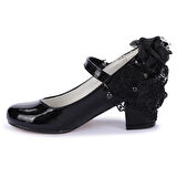 Kiko Kids Günlük Kız Çocuk 4 Cm Topuklu Ayakkabı 754 Rugan