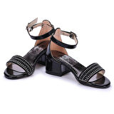 Kiko 761 Rugan Günlük Kız Çocuk 4 Cm Topuk Sandalet Ayakkabı