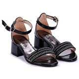 Kiko 761 Rugan Günlük Kız Çocuk 4 Cm Topuk Sandalet Ayakkabı
