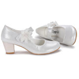 Kiko Kids 751 Vakko Günlük Kız Çocuk 4 Cm Topuklu Babet Ayakkabı