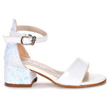 Kiko 768 Ayna Çam Günlük Kız Çocuk 3 Cm Topuk Sandalet Ayakkabı