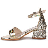 Kiko 768 Ayna Çam Günlük Kız Çocuk 3 Cm Topuk Sandalet Ayakkabı