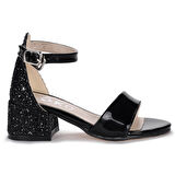 Kiko 768 Ayna Çam Günlük Kız Çocuk 3 Cm Topuk Sandalet Ayakkabı