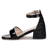 Kiko 768 Ayna Çam Günlük Kız Çocuk 3 Cm Topuk Sandalet Ayakkabı