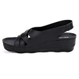 Woggo Ary 37-759 Günlük 5 Cm Topuk Bayan Sandalet Terlik