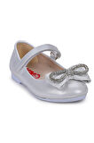 Kiko Kids Papyon Taşlı Cırtlı Kız Çocuk Babet Ayakkabı 254 Vakko