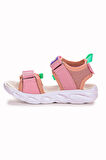 Kiko Kids 100 Işıklı Kız/Erkek Çocuk Cırtlı Sandalet Ayakkabı 100