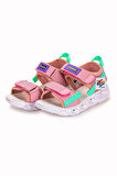 Kiko Kids 100 Işıklı Kız/Erkek Çocuk Cırtlı Sandalet Ayakkabı 100