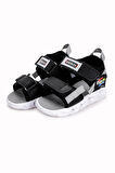 Kiko Kids 100 Işıklı Günlük Kız/Erkek Çocuk Cırtlı Sandalet Ayakkabı