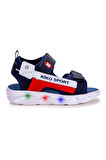 Kiko Kids 101 Işıklı Günlük Kız/Erkek Çocuk Cırtlı Sandalet Ayakkabı