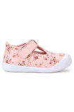 Kiko Kids Flower Cırtlı Kız Bebek İlk Adım Panduf Ayakkabı