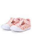 Kiko Kids Flower Cırtlı Kız Bebek İlk Adım Panduf Ayakkabı