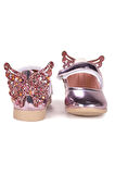  Friga Kelebek Cırtlı Kız Bebek Babet Ayakkabı