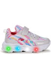 Kiko Kids Teno Cırtlı Işıklı Kız Bebek Spor Ayakkabı