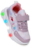 Kiko Kids Teno Cırtlı Işıklı Kız Bebek Spor Ayakkabı