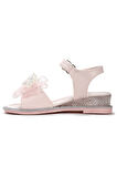 Kiko Kids Bufly Fiyonklu Kız Çocuk Sandalet Ayakkabı