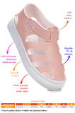 Kiko Kids Limba Cırtlı Kız Çocuk Sandalet