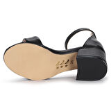 Kiko Kids Sheila Cilt Günlük Kız Çocuk 4 Cm Topuklu Sandalet Abiye Ayakkabı