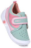  Kugan Cırtlı Işıklı Kız Bebek Yürüyüş Spor Ayakkabı