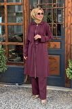 HILAY Belda Pantolonlu Takım HLY012Y101.006 Mürdüm
