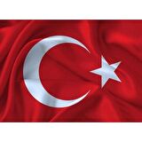 Vatan Türk Bayrağı 100x150 cm Polyester Kumaş VT108