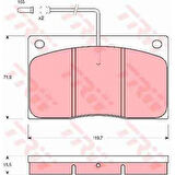 Renault On Fren Balatası Master P28d P30d P35d T28d T30d T35d ( 98) / (fisli) - Trw Gdb443