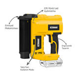 RTX1875B Şarjlı U Çivi / Çivi Çakma Zımbası - Akü Hariç