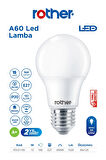 RTL01105-5 Rother A60 LED Ampul 15W E27 1520 Lümen 6500K Beyaz Işık Enerji Tasarruflu Ampul 5 Adet