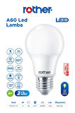 RTL01113 Rother A60 LED Ampul 9W E27 810 Lümen 4500K Gün Işığı - Enerji Tasarruflu Ampul