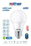 RTL01123 Rother A60 LED Ampul 9W E27 810 Lümen 3000K Sarı Işık - Enerji Tasarruflu Ampul