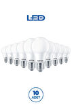 RTL01115-10 Rother A60 LED Ampul 15W E27 1520 Lümen 4500K Gün Işığı Enerji Tasarruflu Ampul 10 Adet