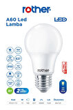 RTL01115 Rother A60 LED Ampul 15W E27 1520 Lümen 4500K Gün Işığı - Enerji Tasarruflu Ampul