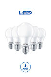 RTL01125-5 Rother A60 LED Ampul 15W E27 1520 Lümen 3000K Sarı Işık Enerji Tasarruflu Ampul 5 Adet