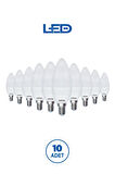 RTL02111-10 Rother LED Mum Avize Ampul 6W E14 470 Lümen 4500K Gün Işığı Enerji Tasarruflu Ampul 10 Adet