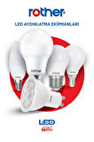 RTL02111 Rother LED Mum Avize Ampul 6W E14 470 Lümen 4500K Gün Işığı - Enerji Tasarruflu Ampul