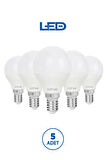 RTL09201 Rother G45 LED Ampul 6W E14 470 Lümen 6500K Beyaz Işık Enerji Tasarruflu Ampul 5 Adet