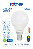 RTL09221 Rother G45 LED Ampul 6W E14 470 Lümen 3000K Sarı Işık - Enerji Tasarruflu Ampul