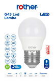 RTL09101 Rother G45 LED Ampul 6W E27 470 Lümen 6500K Beyaz Işık - Enerji Tasarruflu Ampul