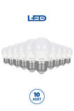 RTL09121-10 Rother G45 LED Ampul 6W E27 470 Lümen 3000K Sarı Işık Enerji Tasarruflu Ampul 10 Adet