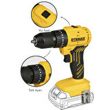 RTRMAX RTS5012B Şarjlı Darbeli Matkap Kömürsüz 54 Nm - Akü Hariç