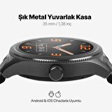 ttec Tempus 35mm TFT Ekranlı Yuvarlak Metal Kasa Akıllı Saat